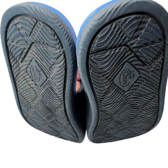 Chaco Sandals Kids Juniors 3 Blue Chillos Slides Slip On Z Straps Outdoor Beach - Picture 13 of 16